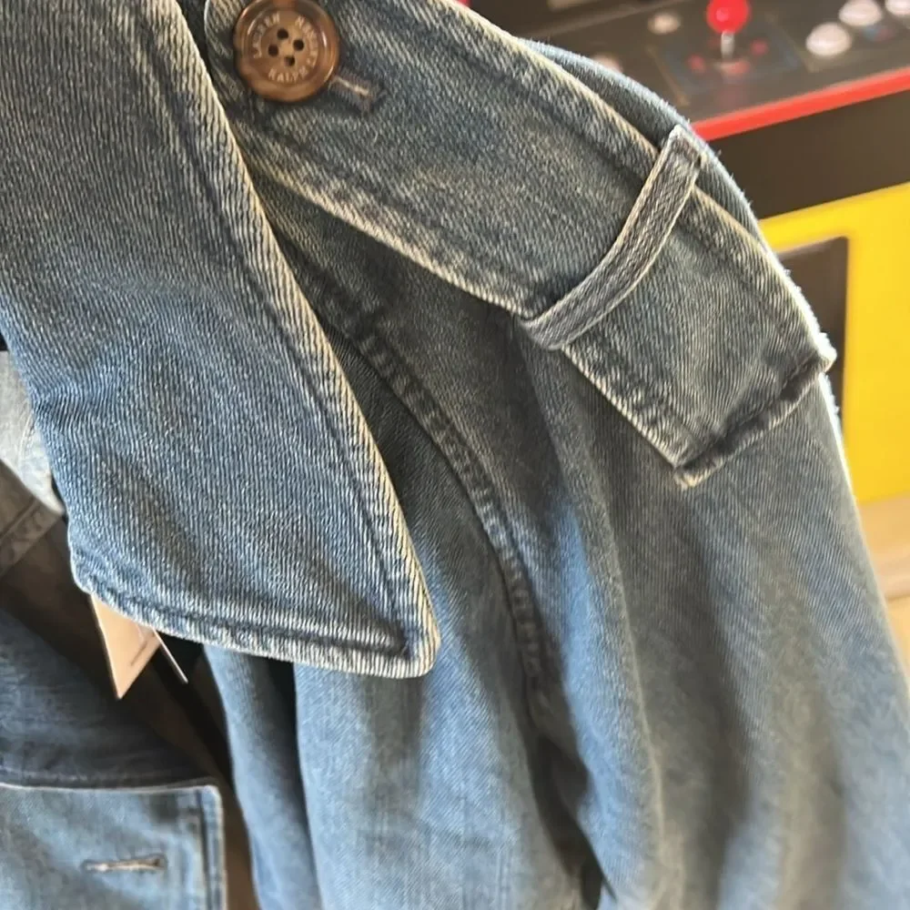 NWT Black Label Lauren Ralph Lauren
Denim Trench Coat - Picture 8 of 10